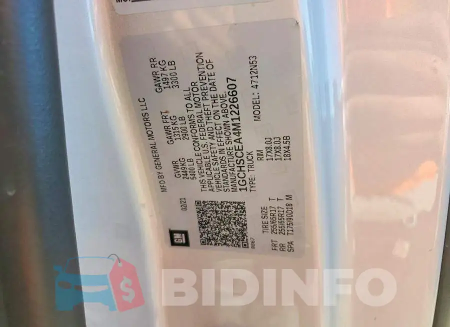 1GCHSCEA4M1226607 Photo# 12
