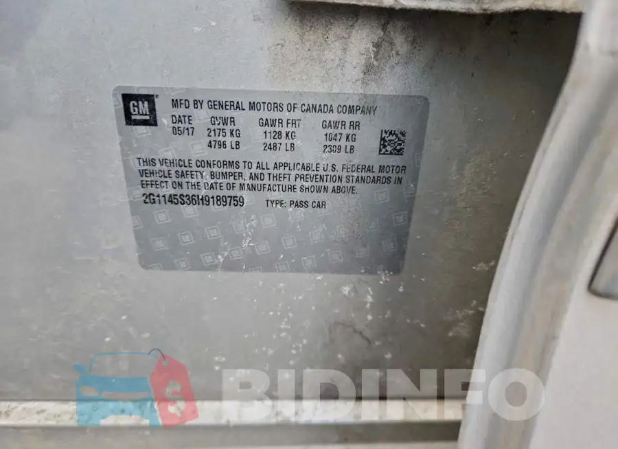 2G1145S36H9189759 Photo# 12