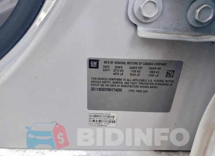 2G1145S37H9174266 Photo# 12