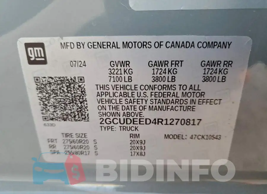 2GCUDEED4R1270817 Photo# 13