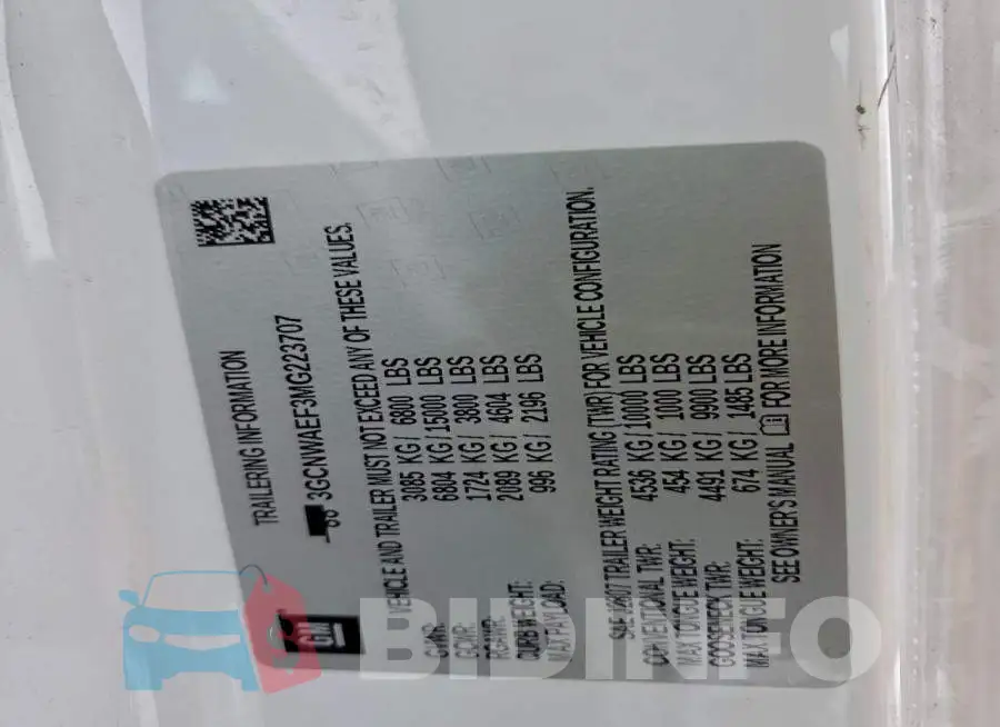 3GCNWAEF3MG223707 Photo# 12