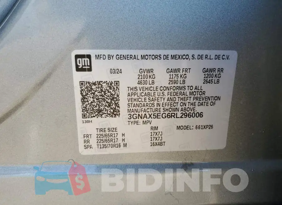 3GNAX5EG6RL296006 Photo# 13