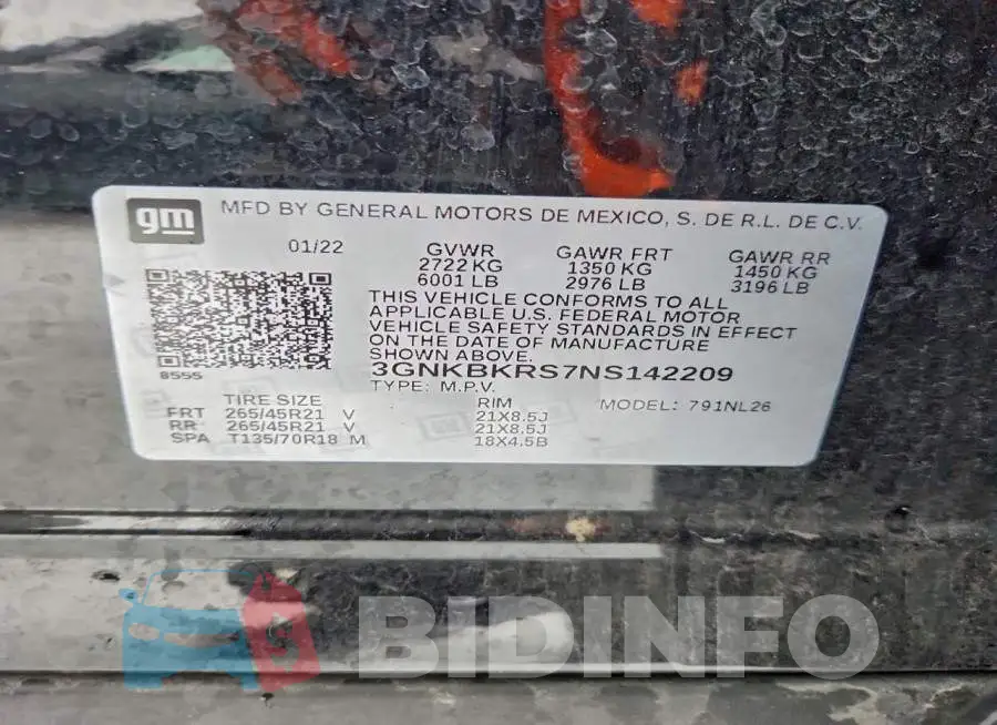 3GNKBKRS7NS142209 Photo# 13