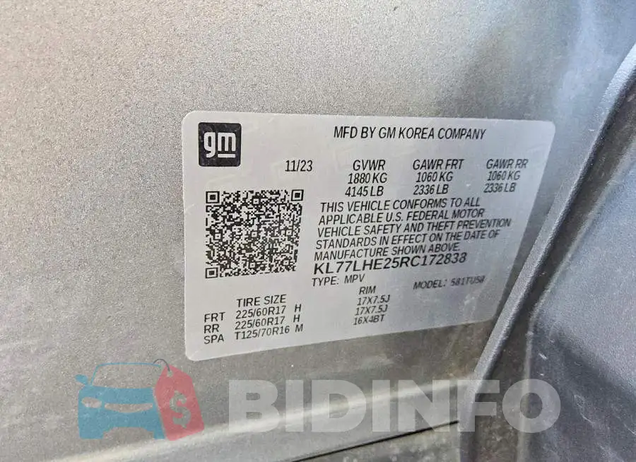 KL77LHE25RC172838 Photo# 13