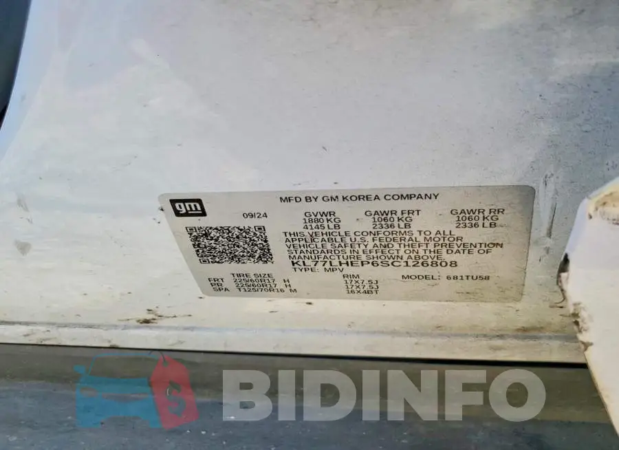 KL77LHEP6SC126808 Photo# 13