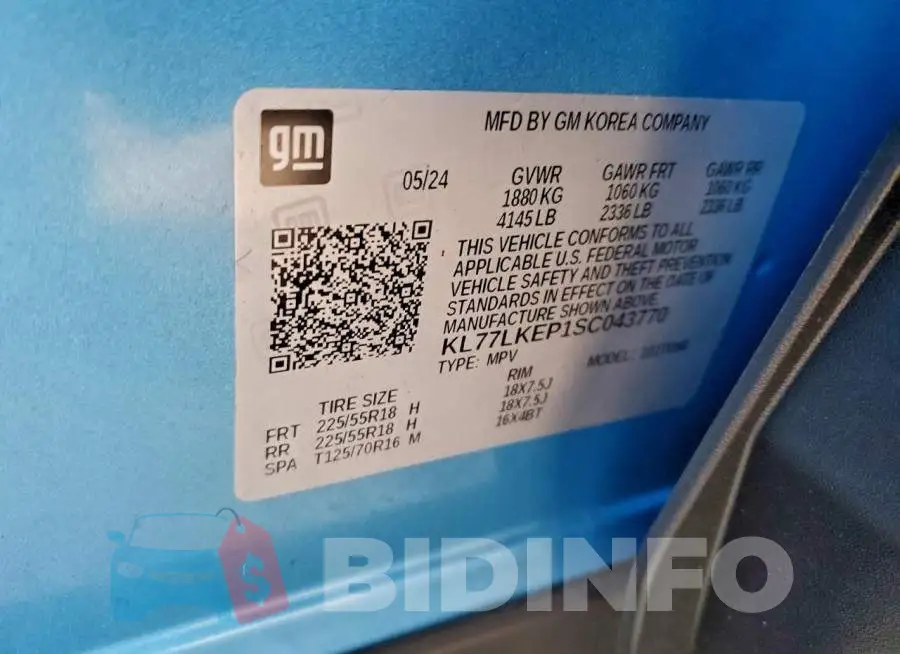 KL77LKEP1SC043770 Photo# 13
