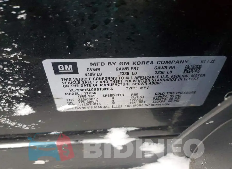 KL79MRSL0NB130165 Photo# 13