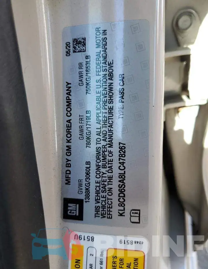KL8CD6SA8LC478267 Photo# 12