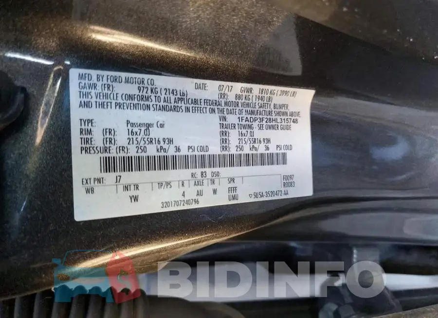 1FADP3F28HL315748 Photo# 12