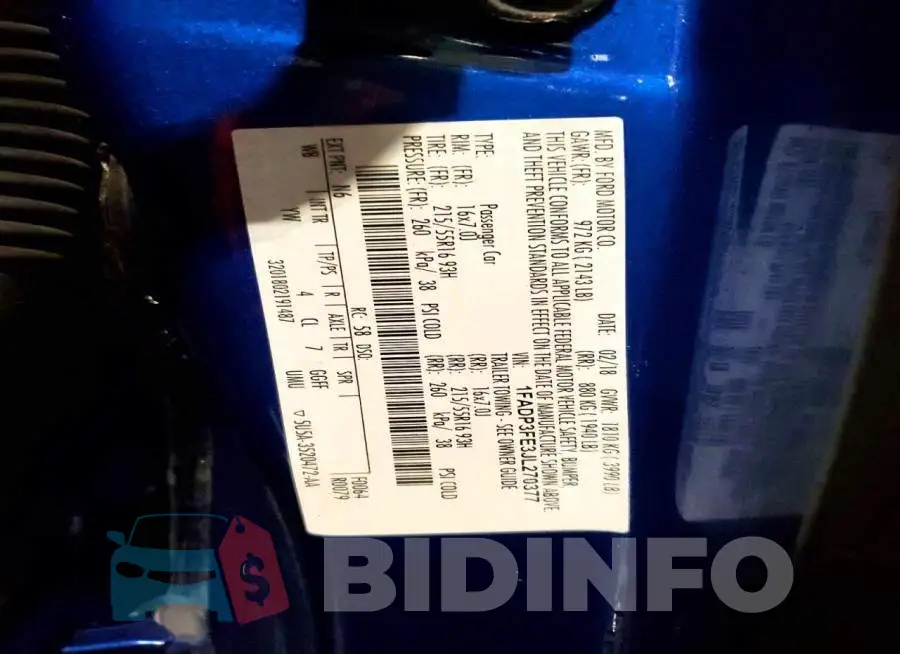 1FADP3FE3JL270377 Photo# 13