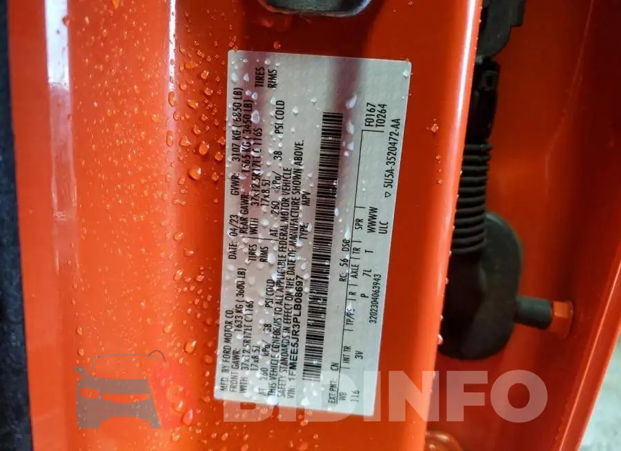1FMEE5JR3PLB08697 Photo# 14