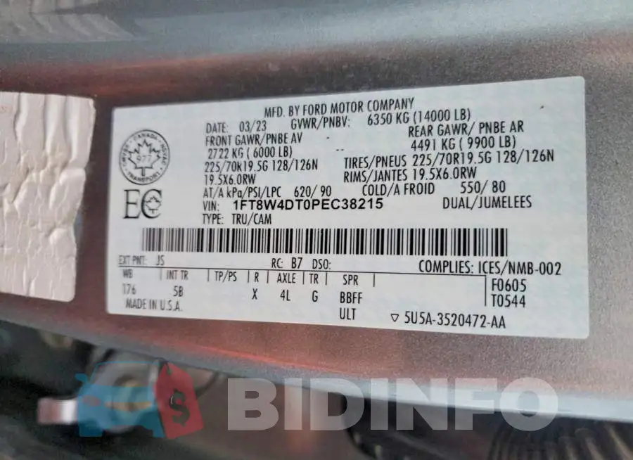 1FT8W4DT0PEC38215 Photo# 12