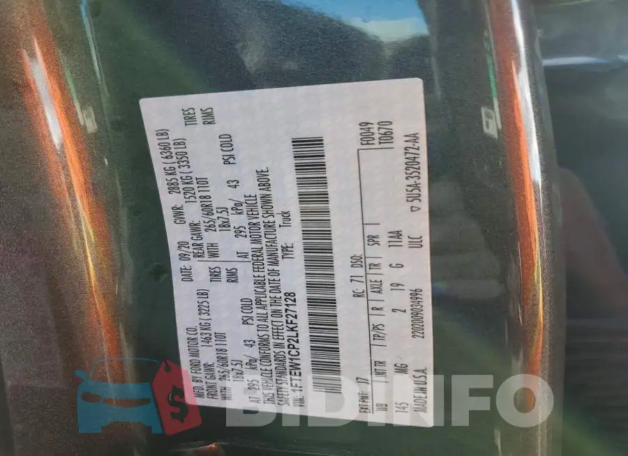 1FTEW1CP2LKF27128 Photo# 12