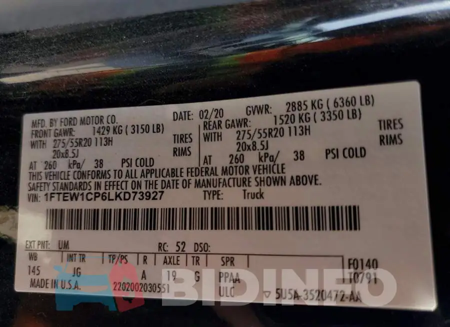 1FTEW1CP6LKD73927 Photo# 12