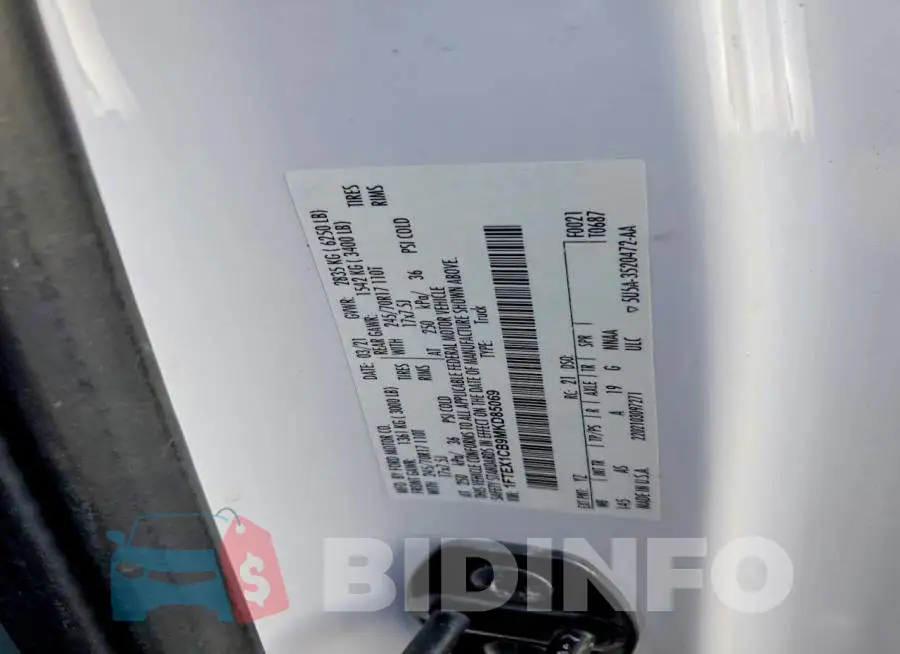1FTEX1CB9MKD85069 Photo# 12