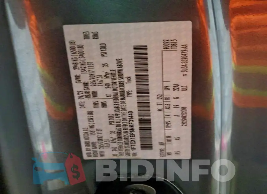 1FTEX1EP6NKF31440 Photo# 12