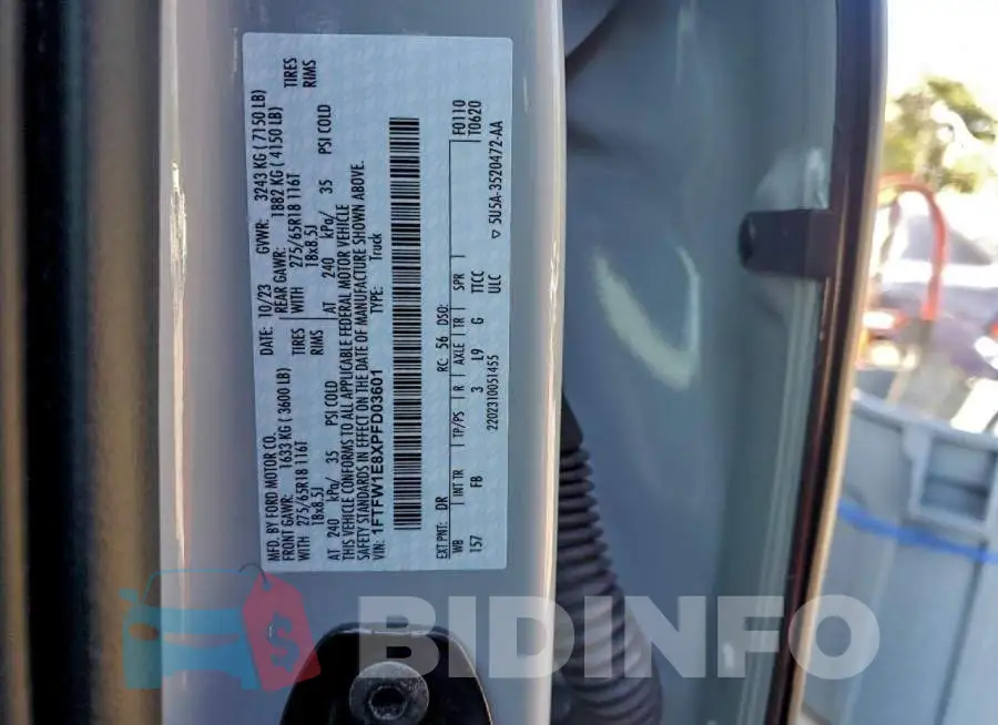 1FTFW1E8XPFD03601 Photo# 13