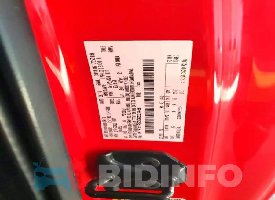 1FTFX1E50KKE03466 Photo# 12