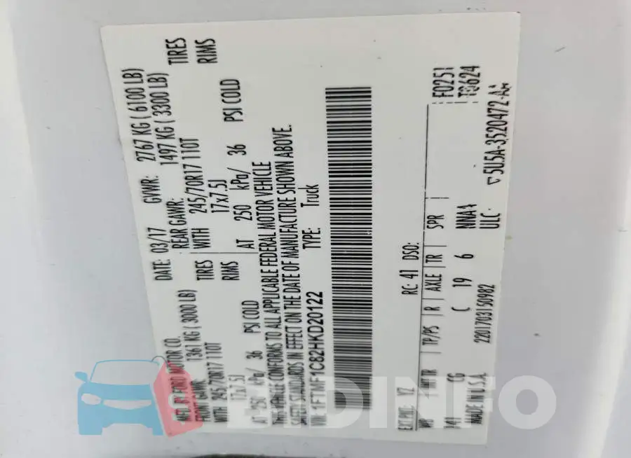 1FTMF1C82HKD20122 Photo# 13
