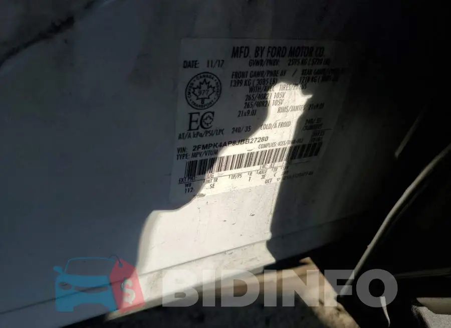 2FMPK4AP8JBB27280 Photo# 13