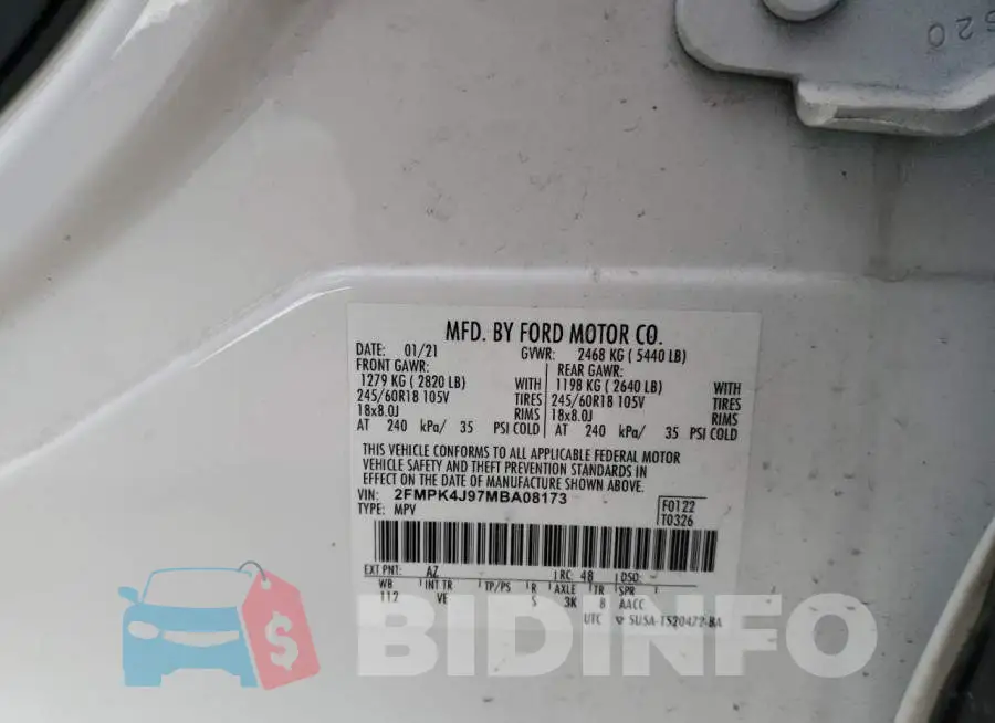 2FMPK4J97MBA08173 Photo# 13