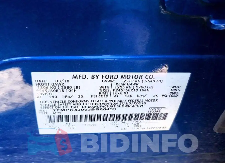 2FMPK4J99JBB86453 Photo# 12
