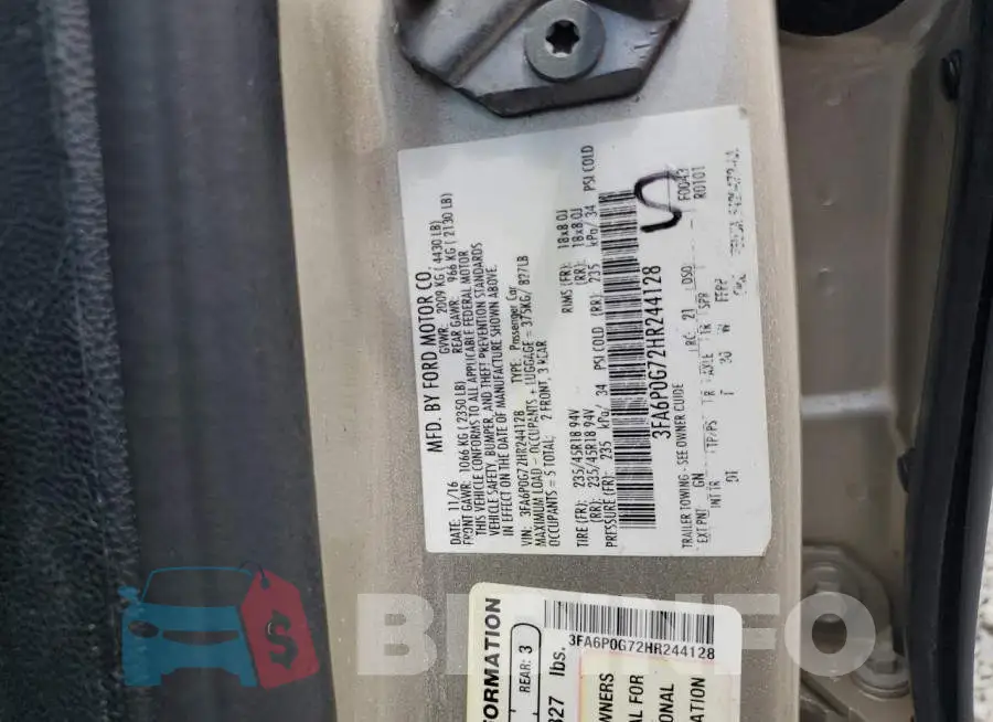 3FA6P0G72HR244128 Photo# 12