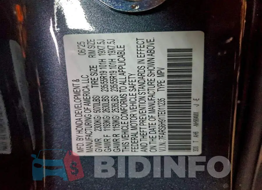 7FARS6H91TE011235 Photo# 12