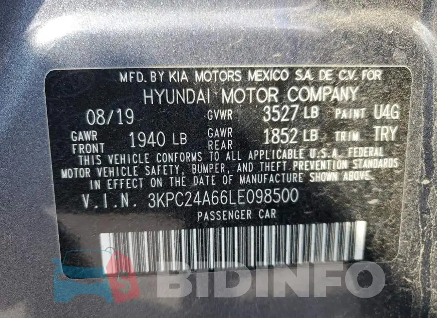 3KPC24A66LE098500 Photo# 12