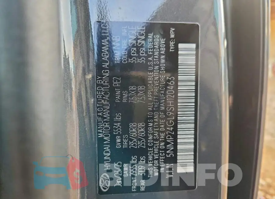 5NMP24GL9SH120463 Photo# 14