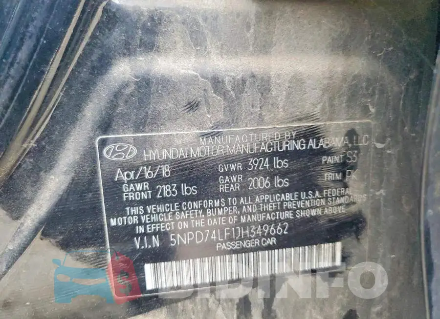 5NPD74LF1JH349662 Photo# 12