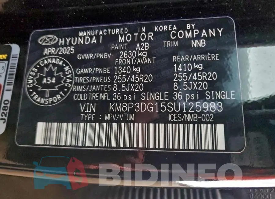 KM8P3DG15SU125983 Photo# 13