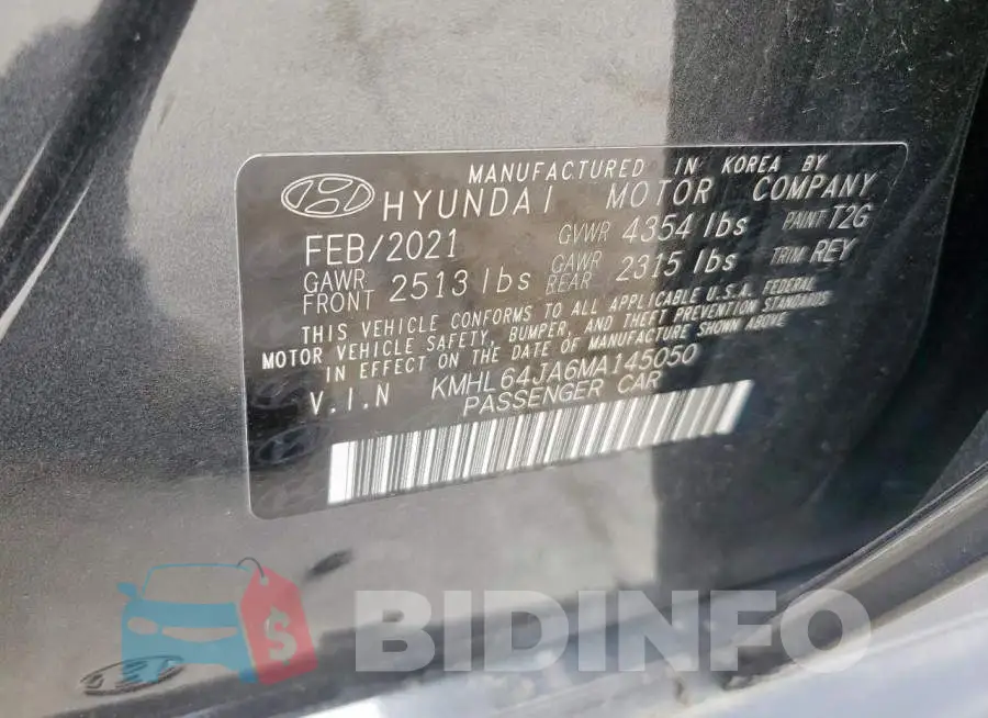 KMHL64JA6MA145050 Photo# 12