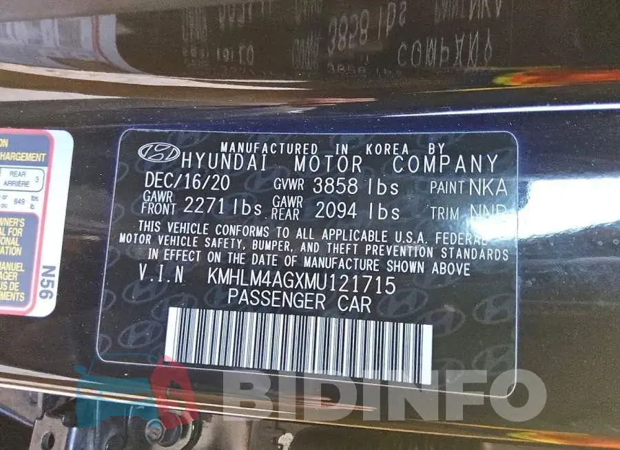 KMHLM4AGXMU121715 Photo# 12