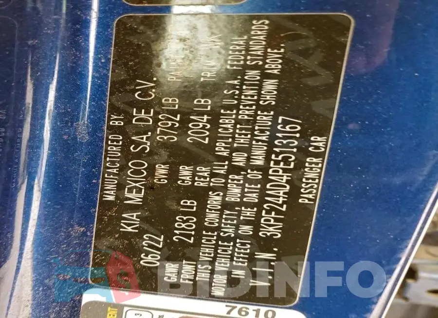 3KPF24AD4PE513167 Photo# 13