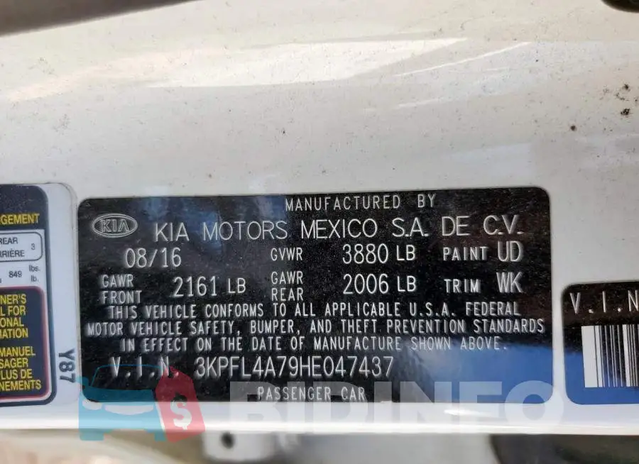 3KPFL4A79HE047437 Photo# 13