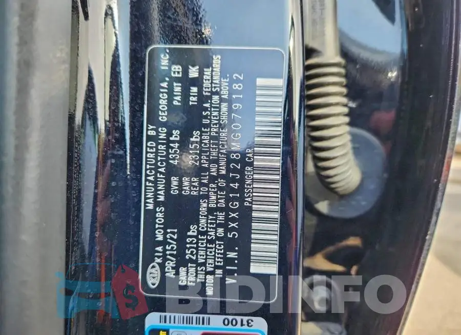 5XXG14J28MG079182 Photo# 12