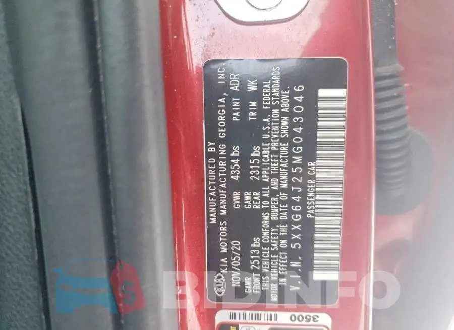 5XXG64J25MG043046 Photo# 13