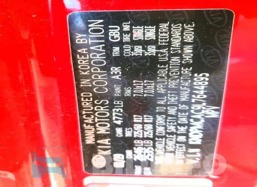 KNDPMCAC9L7644895 Photo# 14