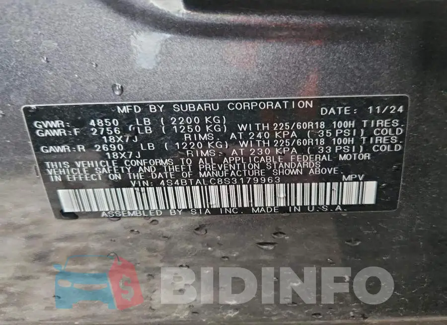 4S4BTALC8S3179963 Photo# 13