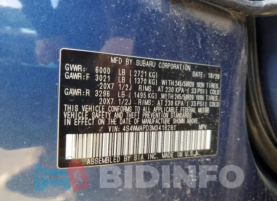 4S4WMAPD3M3418291 Photo# 12