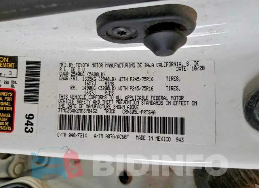 3TMCZ5AN2MM378432 Photo# 12