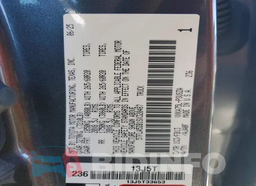5TFLA5DB1SX320487 Photo# 12