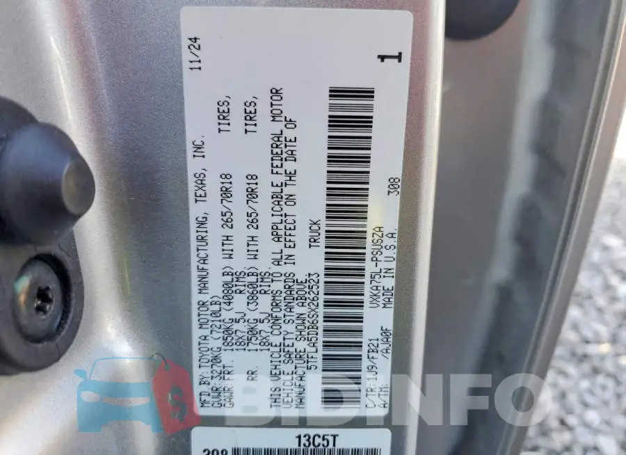 5TFLA5DB6SX262523 Photo# 12