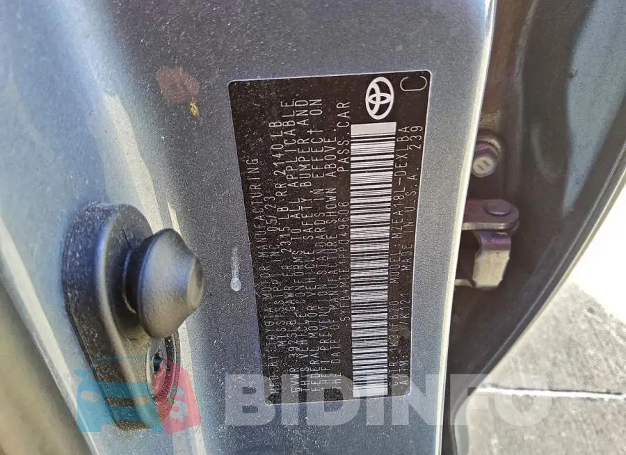 5YFB4MDE1PP049606 Photo# 12