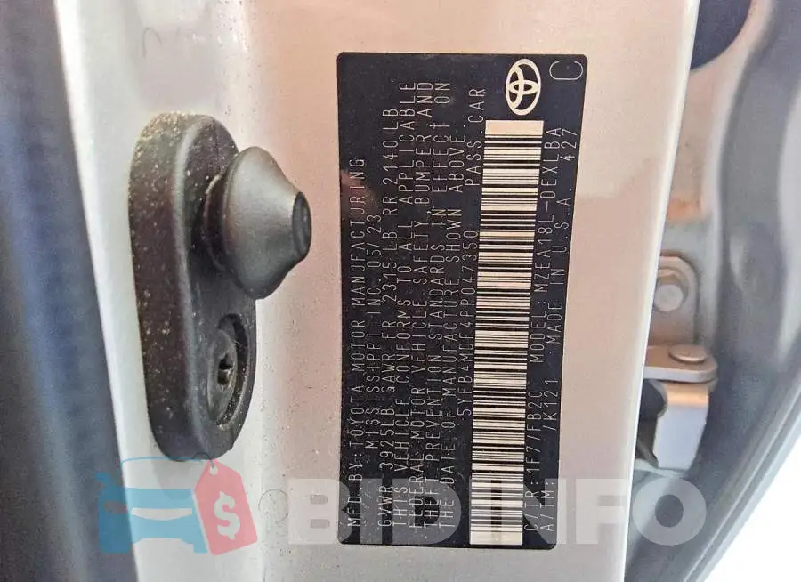 5YFB4MDE4PP047350 Photo# 12