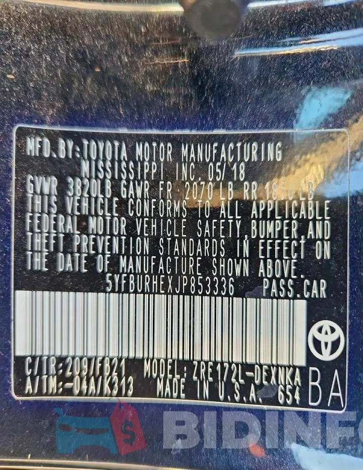 5YFBURHEXJP853336 Photo# 12