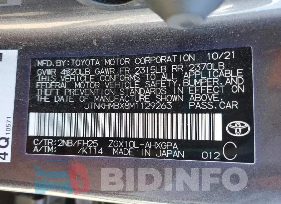 JTNKHMBX8M1129263 Photo# 12