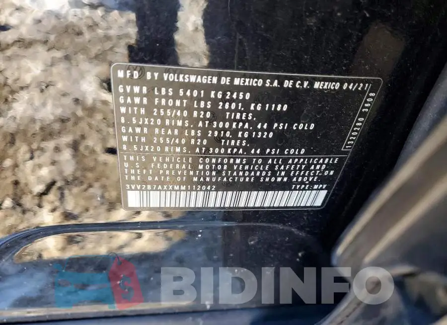 3VV2B7AXXMM112042 Photo# 13