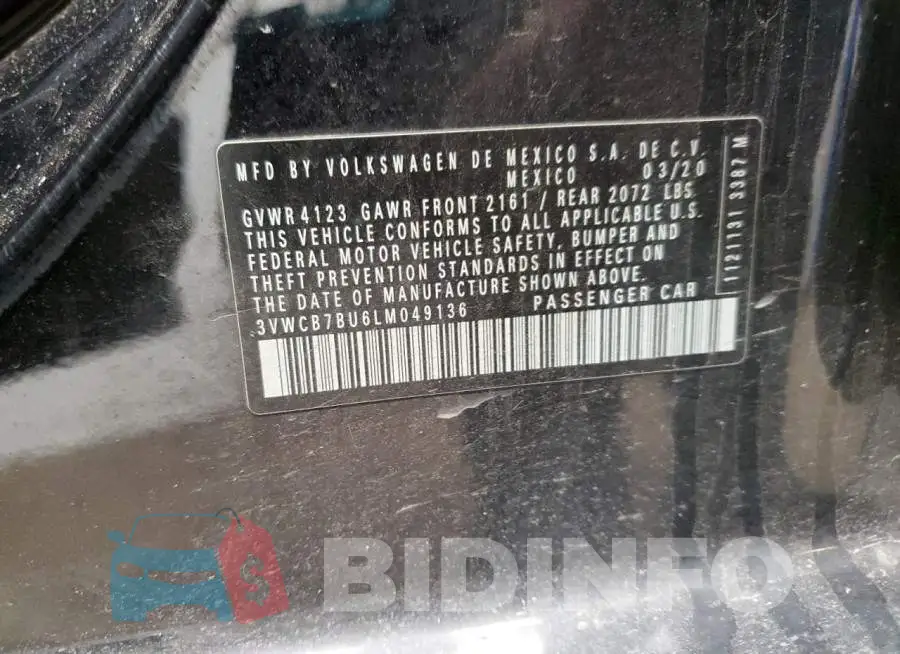 3VWCB7BU6LM049136 Photo# 12